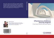 Capa do livro de Effectiveness of Witness Security Program 