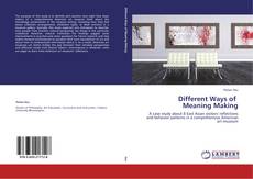 Different Ways of            Meaning Making kitap kapağı