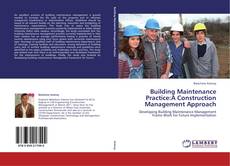 Capa do livro de Building Maintenance Practice:A Construction Management Approach 