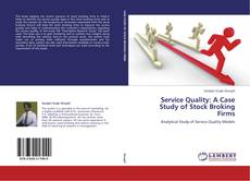 Capa do livro de Service Quality: A Case Study of Stock Broking Firms 