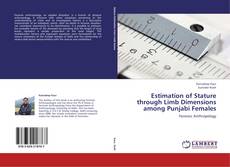 Buchcover von Estimation of Stature through Limb Dimensions among Punjabi Females