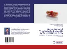 Bookcover of Determination of Venlafaxine hydrochloride by UV spectrophotometry