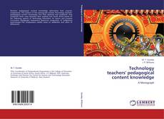 Buchcover von Technology  teachers' pedagogical  content knowledge