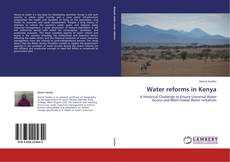 Portada del libro de Water reforms in Kenya