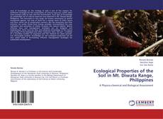 Ecological Properties of the Soil in Mt. Diwata Range, Philippines kitap kapağı