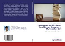 Capa do livro de Development&Utilization of Rural Human Resources in Murshidabad Dist 