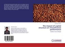 Buchcover von The impact of capital structure on microfinance performance
