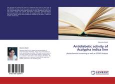 Couverture de Antidiabetic activity of Acalypha indica linn