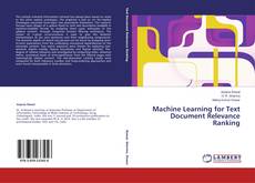 Buchcover von Machine Learning for Text Document Relevance Ranking