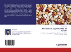 Copertina di Nutritional significance of Pulses