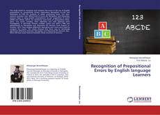 Copertina di Recognition of Prepositional Errors by English language Learners