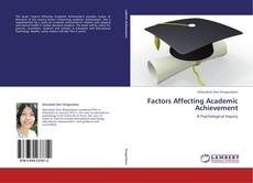Copertina di Factors Affecting Academic Achievement