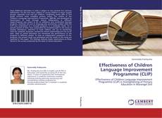 Couverture de Effectiveness of Children Language Improvement Programme (CLIP)