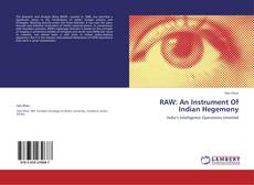 Couverture de RAW: An Instrument Of Indian Hegemony