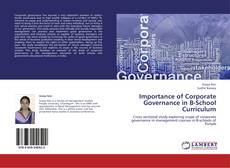 Обложка Importance of Corporate Governance in B-School Curriculum