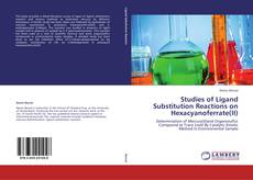 Buchcover von Studies of Ligand Substitution Reactions on Hexacyanoferrate(II)