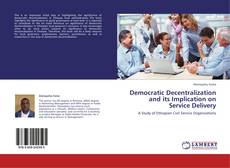 Copertina di Democratic Decentralization and its Implication on Service Delivery