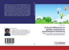 Cultural differences in gender responses to psychological well-being kitap kapağı