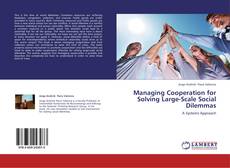 Capa do livro de Managing Cooperation for Solving Large-Scale Social Dilemmas 