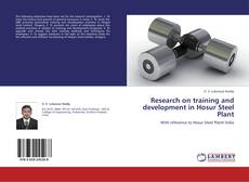 Couverture de Research on training and development in Hosur Steel Plant