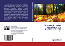 Borítókép a  Правовой статус председателя районного суда - hoz