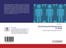 Capa do livro de Environmental Governance in India 