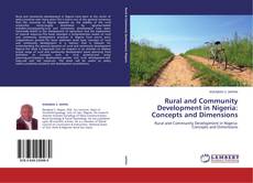 Buchcover von Rural and Community Development in Nigeria: Concepts and Dimensions