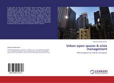 Urban open spaces & crisis management kitap kapağı