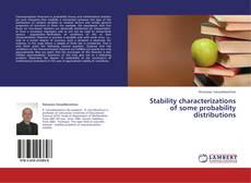 Copertina di Stability characterizations of some probability distributions