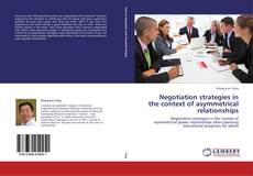 Portada del libro de Negotiation strategies in the context of asymmetrical relationships