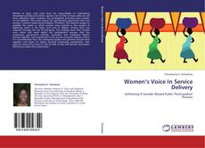 Women’s Voice In Service Delivery kitap kapağı