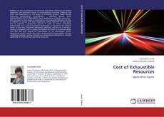 Buchcover von Cost of Exhaustible Resources