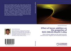 Copertina di Effect of boron addition on the properties of Ni53.5Mn26.0Ga20.5 alloy