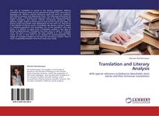 Buchcover von Translation and Literary Analysis