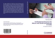 Couverture de Institutional Finance for Micro and Small Entreprises in India