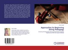 Capa do livro de Approaches to Beginning String Pedagogy 