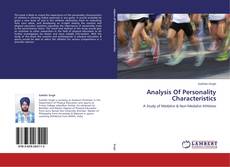 Couverture de Analysis Of Personality Characteristics
