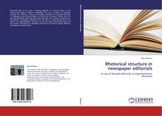 Couverture de Rhetorical structure in newspaper editorials
