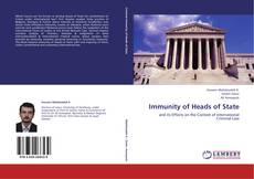 Immunity of Heads of State kitap kapağı