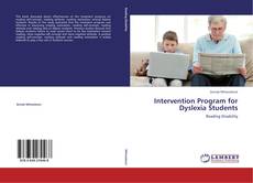 Portada del libro de Intervention Program for Dyslexia Students