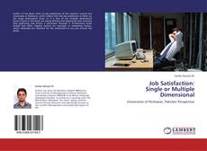 Copertina di Job Satisfaction:  Single or Multiple Dimensional