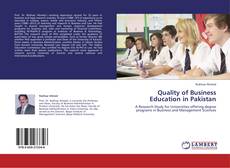 Couverture de Quality of Business Education in Pakistan