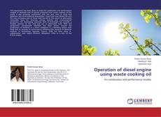 Bookcover of Operation of diesel engine using  waste cooking oil