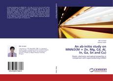 Capa do livro de An ab-initio study on MNNi3(M = Zn, Mg, Cd, Al,  In, Ga, Sn and Cu) 