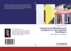 Buchcover von Interpersonal Metadiscourse Categories in Two Egyptian Newspapers