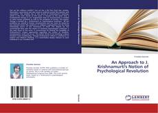 Buchcover von An Approach to J. Krishnamurti's Notion of Psychological Revolution