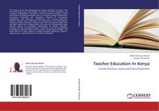 Обложка Teacher Education In Kenya