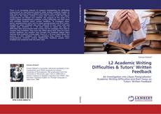 Capa do livro de L2 Academic Writing Difficulties & Tutors’ Written Feedback 