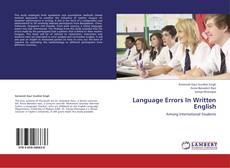 Couverture de Language Errors In Written English