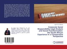 Copertina di Corporate Social Responsibility Legal Analysis and Social Transformation: the South African Experience in a Comparative Perspective